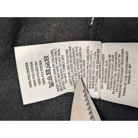 Asos Black And White Scribble Borg Teddy Fleece Hoodie sz 10 Funky Punk - Picture 12 of 13